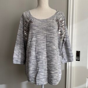 INC - Marled Knit with Sequin Detailing